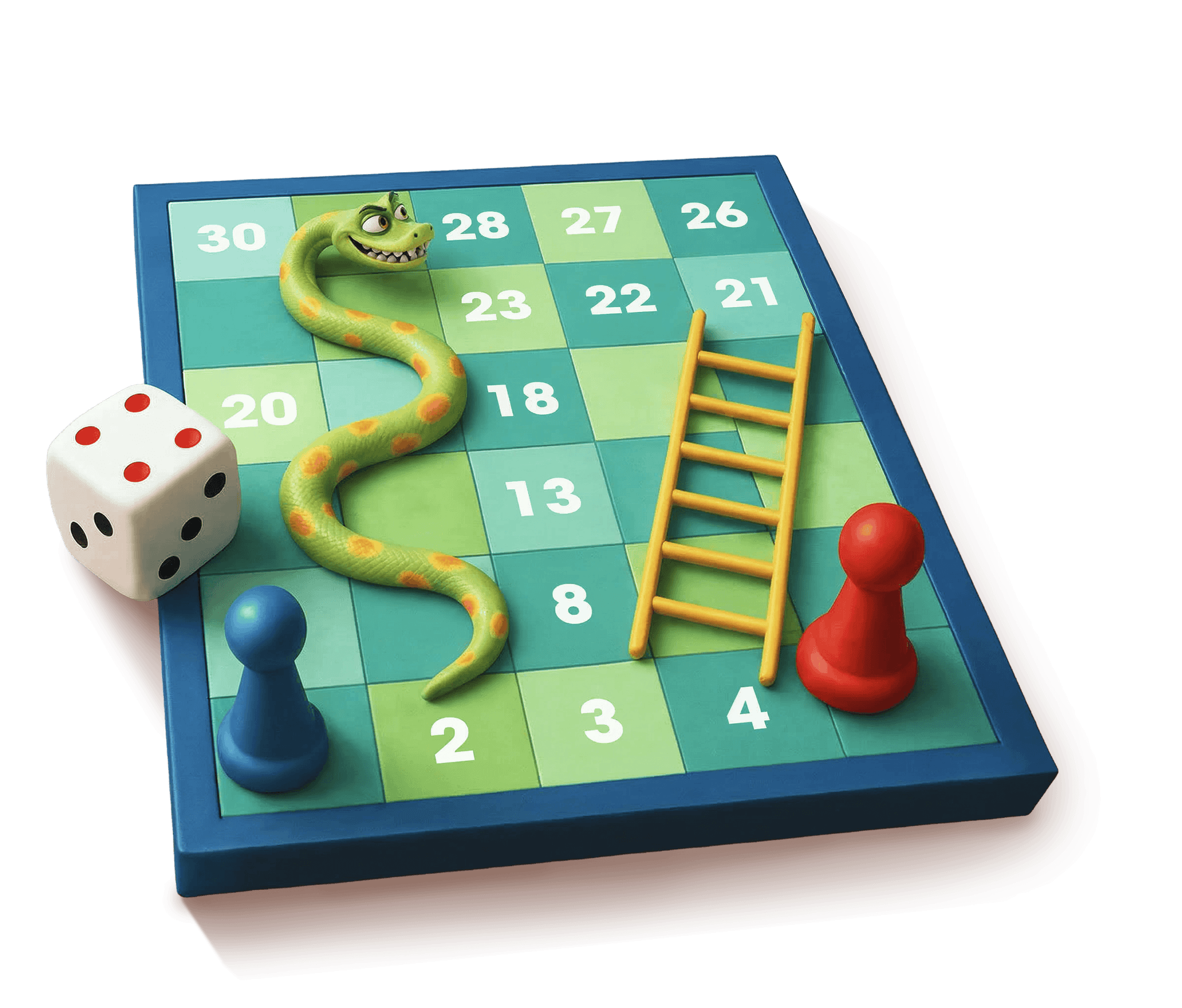 Snakes and Ladders board game